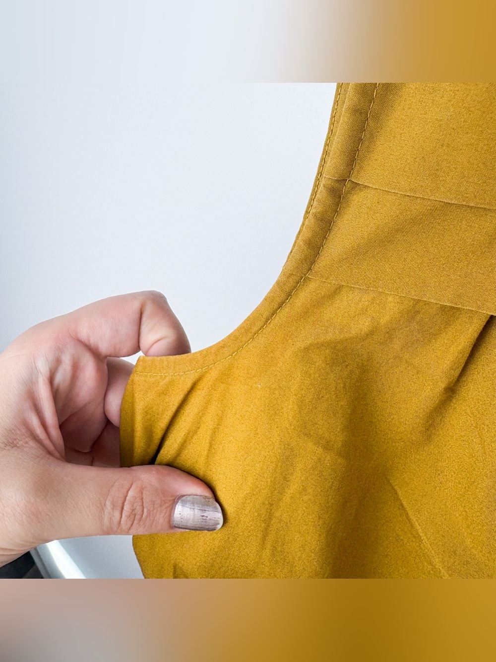 Anthropologie Sleeveless Vested Pleated Midi Dress Gold Yellow Satin Small - Picture 4 of 9